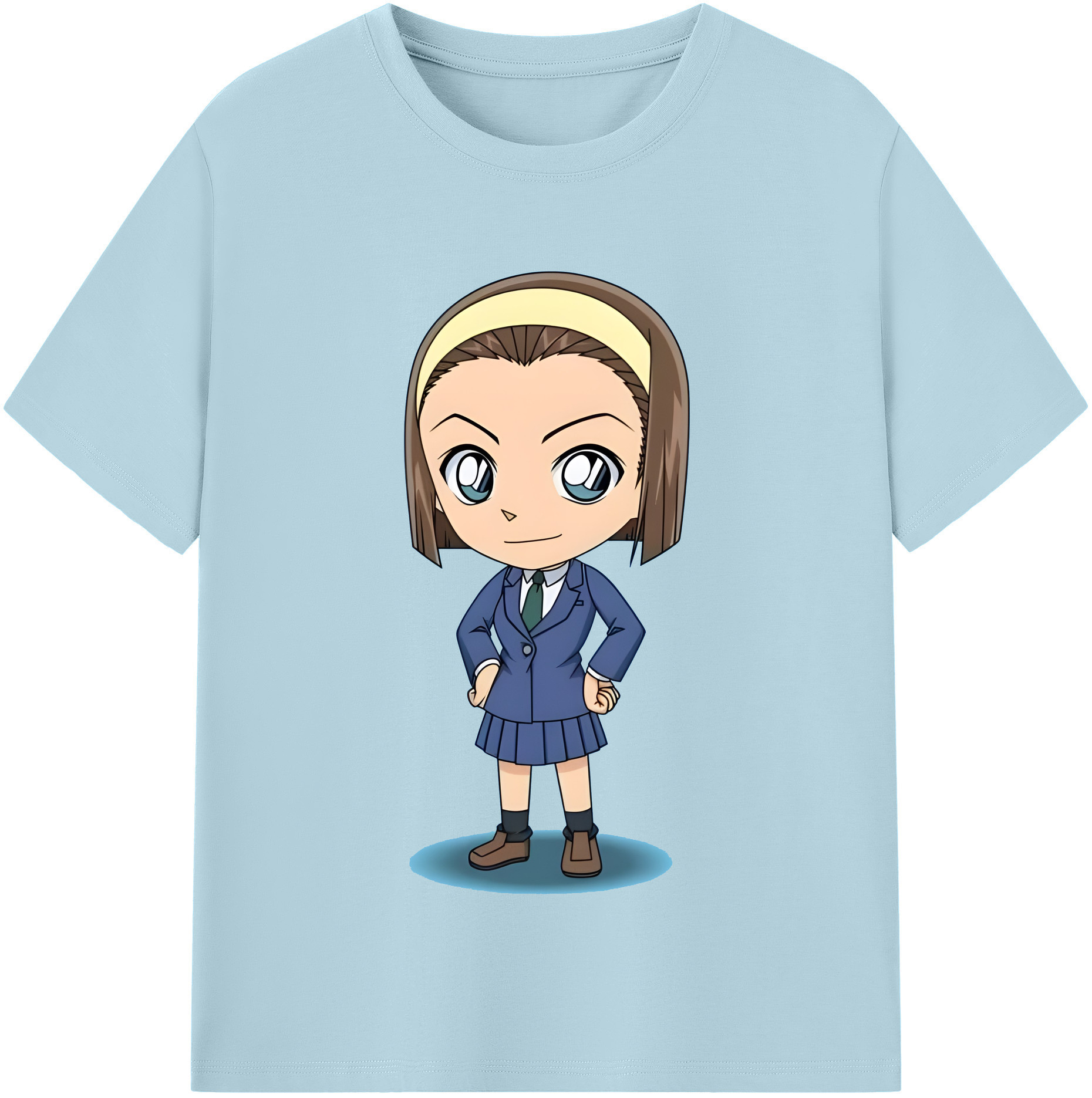 （画像用） 名探偵コナン 吉田 歩美 よしだ あゆみ Detective Conan my Yeager 綿100％半袖Tシャツ（フロントプリント）